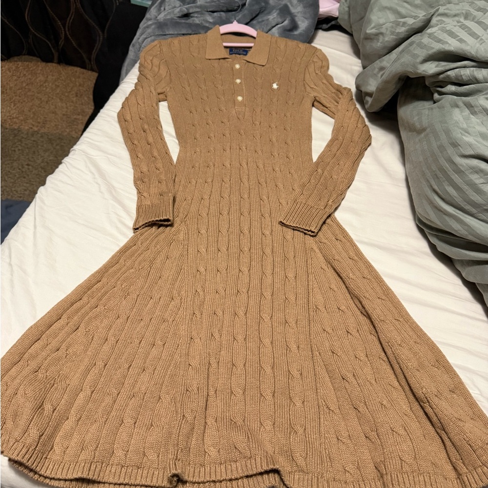 Polo Ralph Lauren Cable Knit long sleeve dress